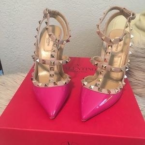 Valentino Rockstuds Fuchsia size 38